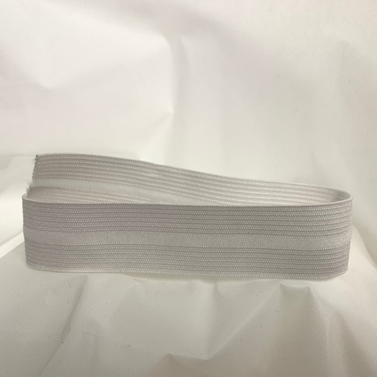 25mm Raw White Knitted Fitted-Sheet Elastic – 50m reel | Product view | Elastix