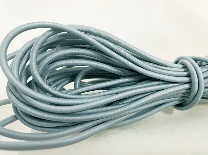 3mm Pale Blue Round Braided Elastic – 10m hank | Detail view 1 | Elastix
