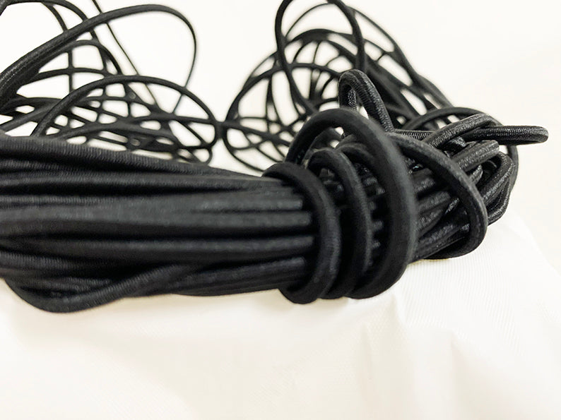 3mm Black Braided Shock Cord – 10m pack | Detail view 1 | Elastix