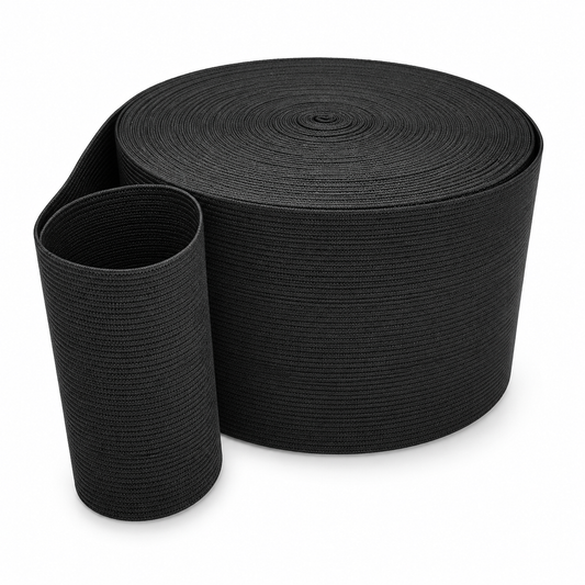 128mm black flag elastic roll – Elastix
