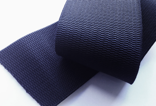 82mm Black Woven Girth Elastic – 10-yard pack | Product view | Elastix