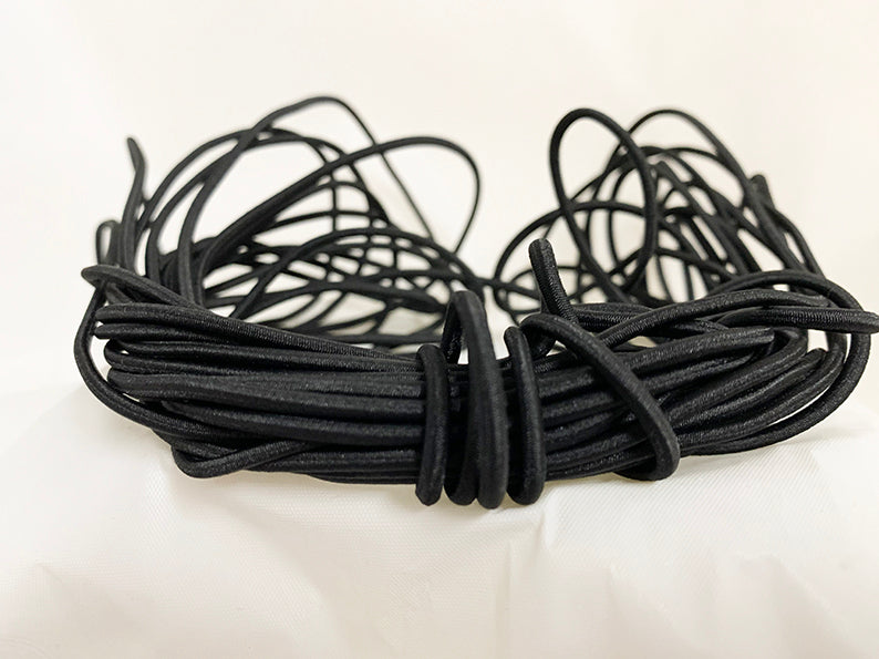 3mm Black Braided Shock Cord – 10m pack | Product view | Elastix