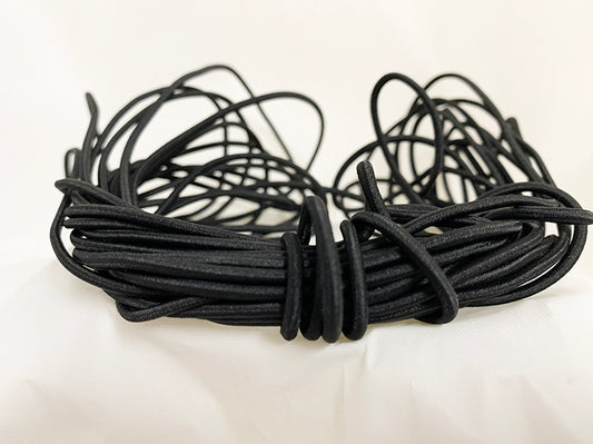3mm Black Braided Shock Cord – 10m pack | Product view | Elastix