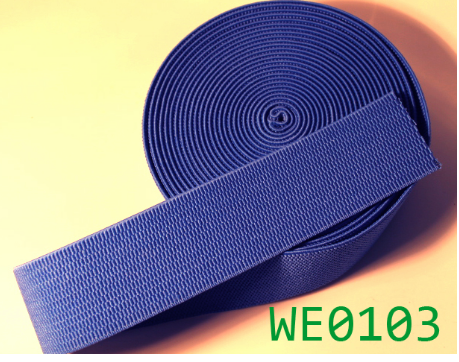 50mm Blue & Red Woven Equestrian Elastic – 2m pack (1m per colour) | Detail view 1 | Elastix